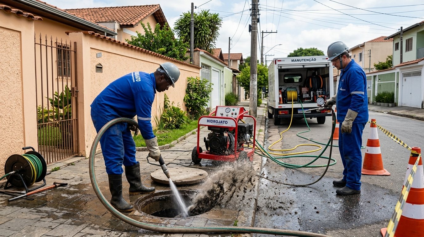 Hidrojateamento Residencial em Santo André‑SP