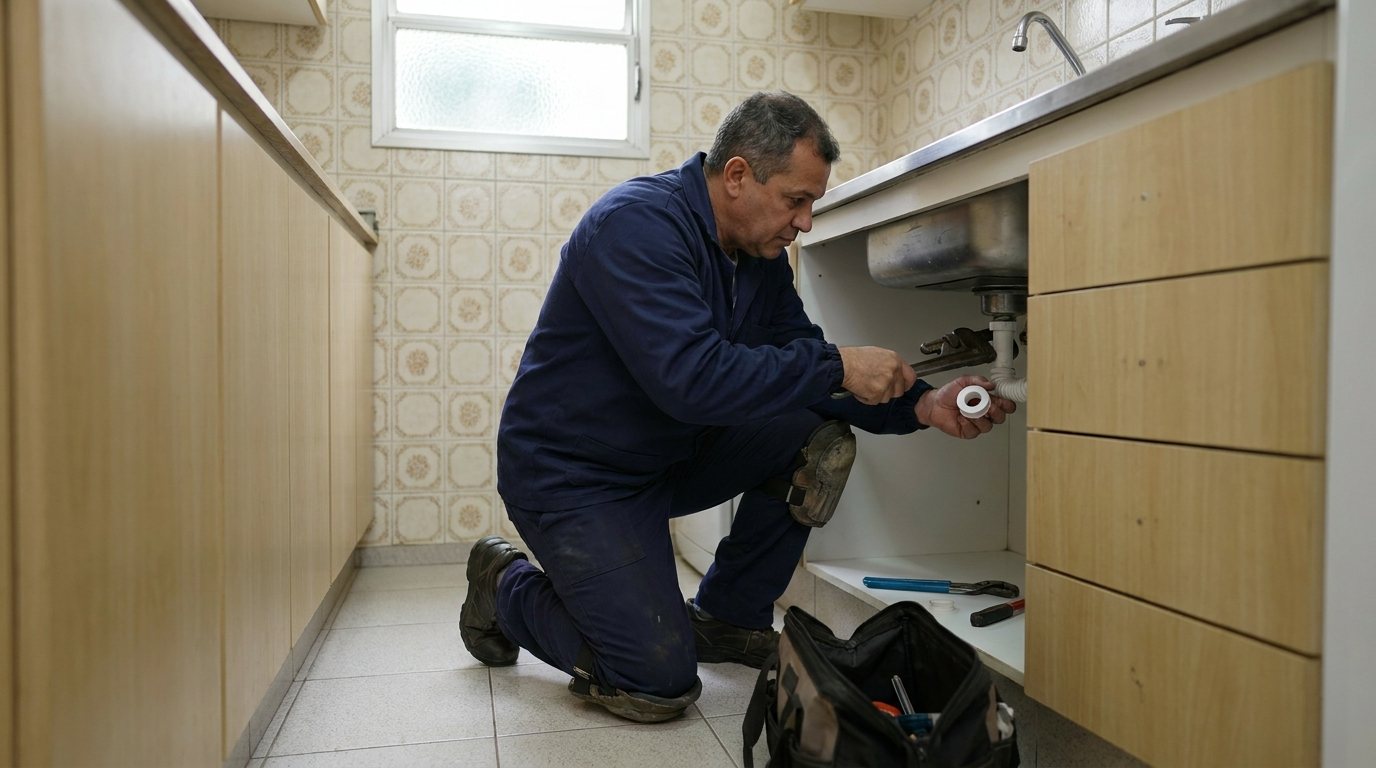 Reparo Hidráulico na Cozinha em Santo André‑SP
